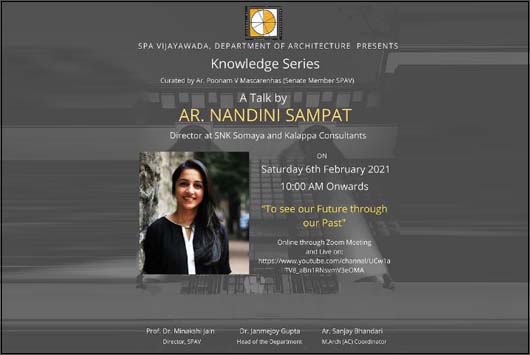 Special talk by Ar. Nandini Sampat - SPAV - February 2021